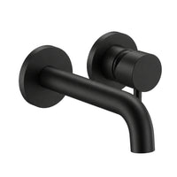 Robinet de bain arrondi en noir mat
