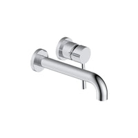 Robinet mural arrondi en chrome