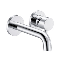 Robinet mural arrondi en chrome