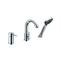 Chrome Modern Round Pcs Bath Tub Faucet