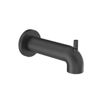MATTE BLACK ROUNDED BATHTUB SPOUT