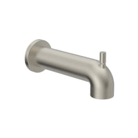 Wall-Mounted Tub Spout with Diverter in Brushed Nickel Finish