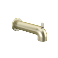 BRUSHED GOLD ROUNDED BATHTUB SPOUT
