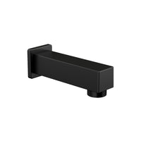 SQUARE MATTE BLACK BATHTUB SPOUT