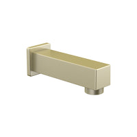 SQUARE BRUSHED GOLD BATHTUB SPOUT