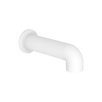 Rounded Bathtub Spout in Matte White Finish