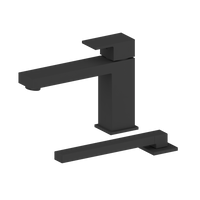 Robinet de bain et douchette fini noir mat