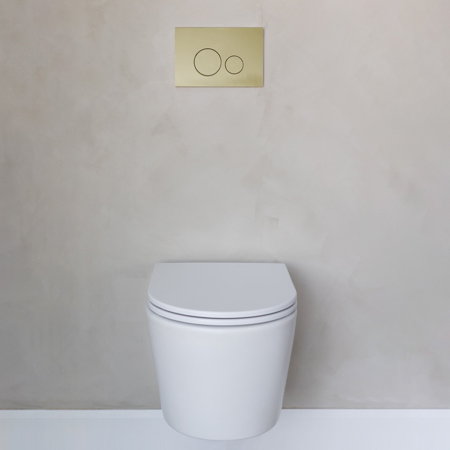 Gd Color Button Agua Canada | TIMON-BUTTON-RD-GD Brushed Brass Round Button for TIMON
