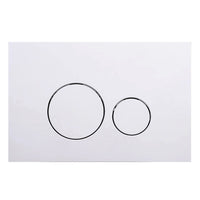 Round Button in Matte White finish for TIMON toilets