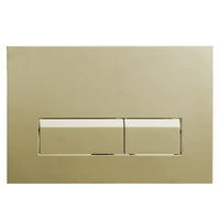 Square button in Brushed brass (Gold) finish for TIMON toilets