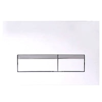 Square Button in Glossy White finish for TIMON toilets