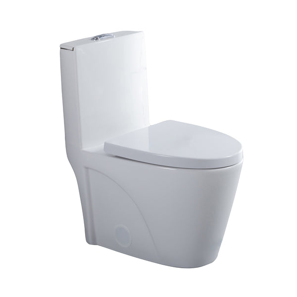 Tyrone-II Toilette monopièce, allongée, double chasse