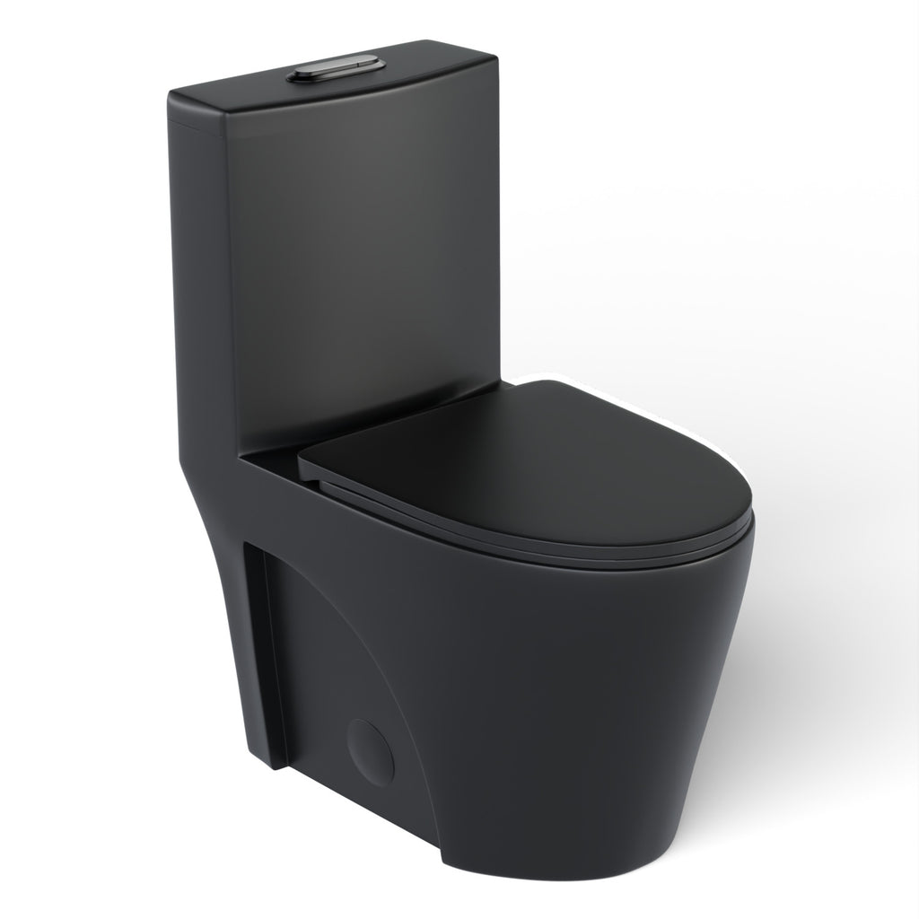 Black One-Piece Toilet - Best Selection of Matte & Other Toilets – Agua ...