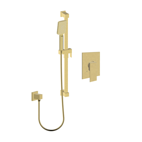 Valens-gd Shower set with hand shower on rail and separate elbow connector