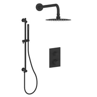Pressure-Balanced Shower Faucet Kit in Matte Black Finish