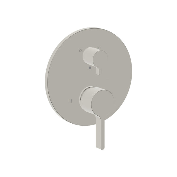 Brushed nickel 2-function trim kit