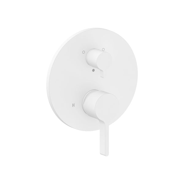 Matte white 2-function trim kit
