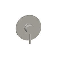 Round brushed nickel finishing kit