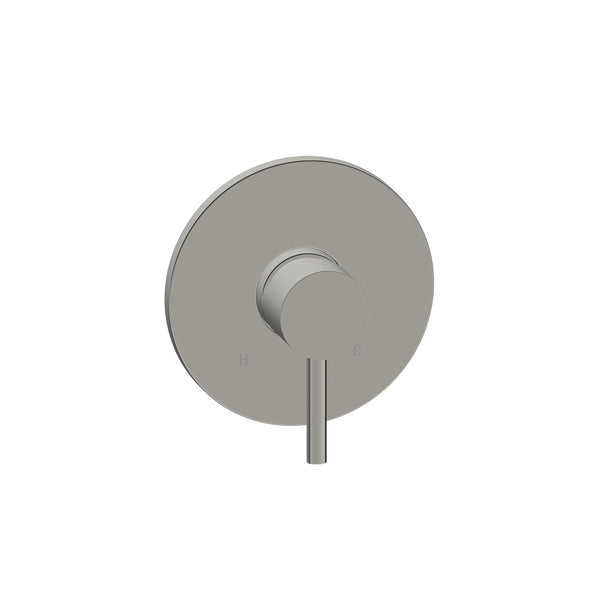Ensemble de finition rond nickel brossé