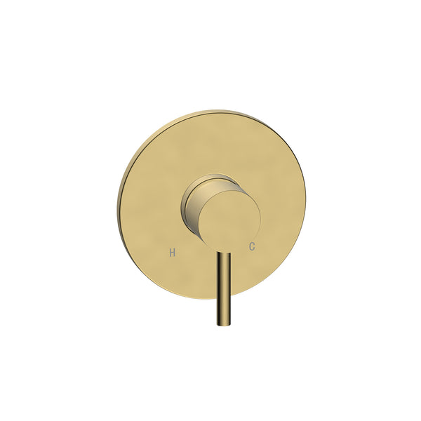 ROUND BRUSHED BRASS FINISHING KIT