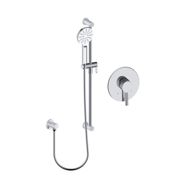 Velia Shower set with hand shower on rail and separate elbow connector