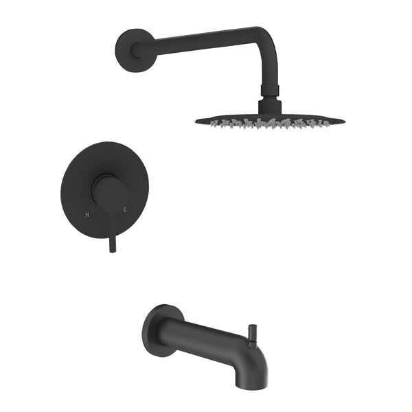 Velinda-bk Tub and shower faucet set