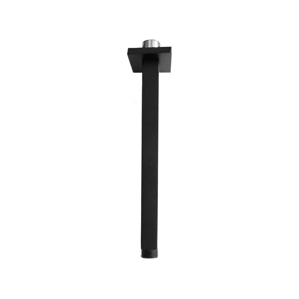 10’’ matte black square shower arm