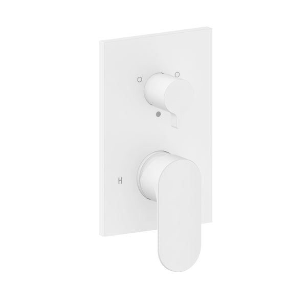Matte white 2-function trim kit