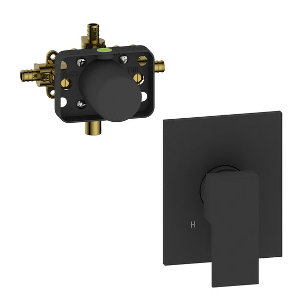 Virgilio-bk Square trim kit and rough-in
