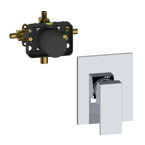 Virgilio Square trim kit and rough-in
