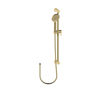 VIVIANE-GD shower rail, hose and handshower in brushed brass