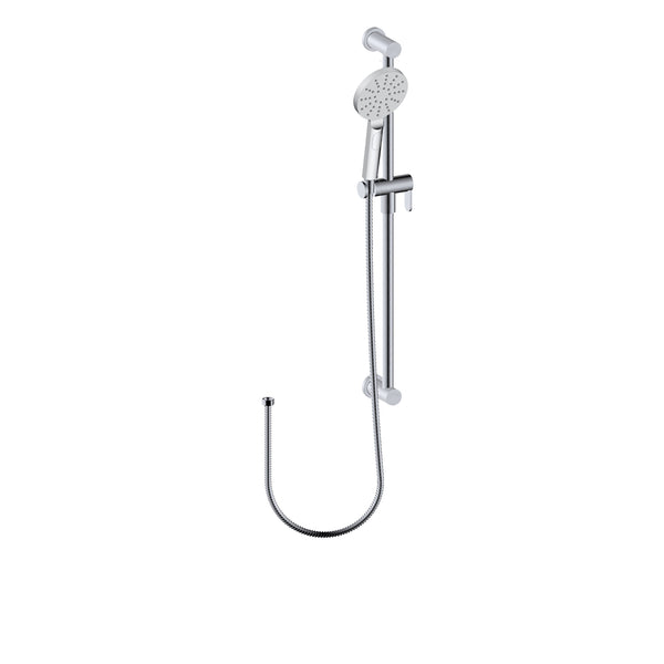 VIVIANE Rail de douche, boyau et douchette à main chrome