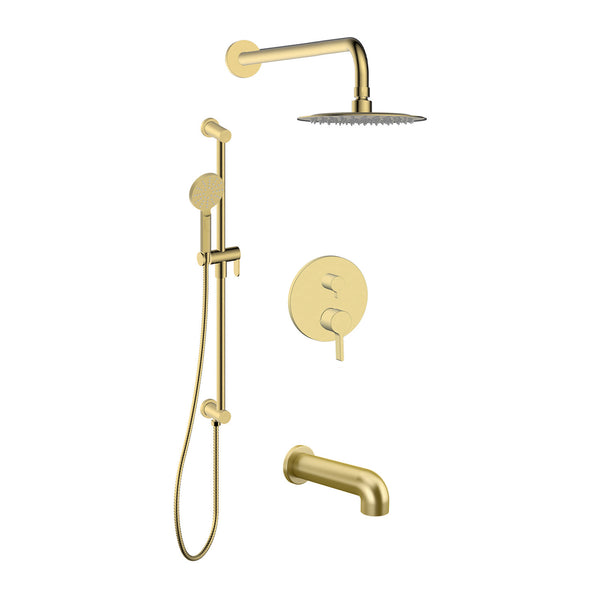 Agua Canada | Vonella-gd Bathtub and Shower Faucet Set