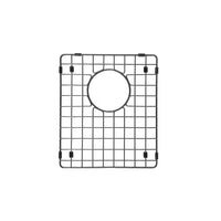 Grille de fond pour évier Emilio avec pieds en caoutchouc en acier inoxydable noir