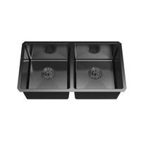2 Bowls, 32″X19″, Black Stainless Steel Undermount Kitchen Sink