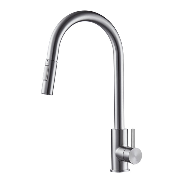 Pull Out Kitchen Faucet Brushed Nickel & Dual Spray